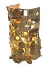 Lampada in legno vecchio - 2013   Collezione Privata - h. 40 cm. - Italia