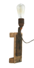 Lampada da parete in legno e ferro vecchi - 2018   Collezione Privata - Argentina